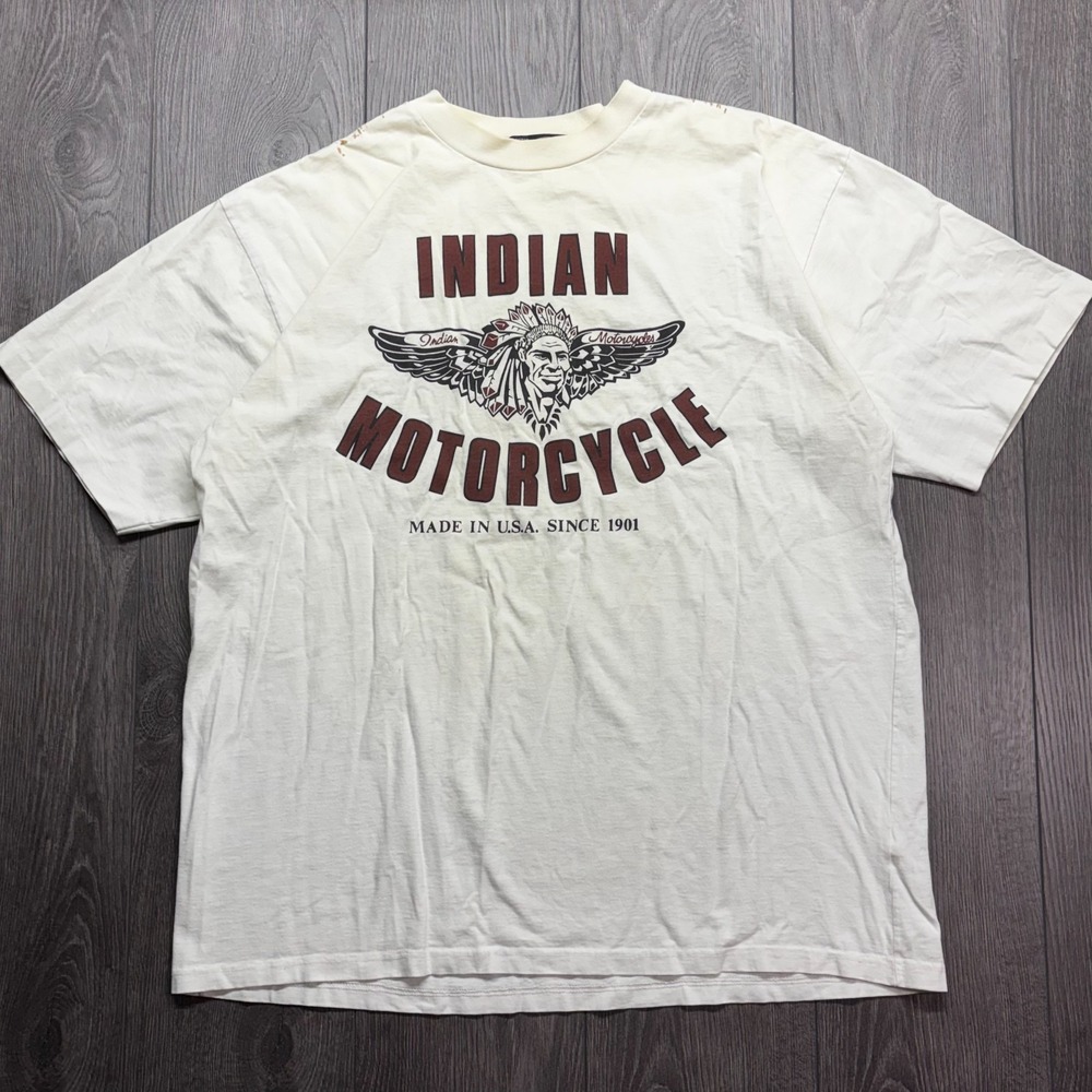 1990s Indian Motorcycles Riders t shirt single stitch biker 2XL XXL First